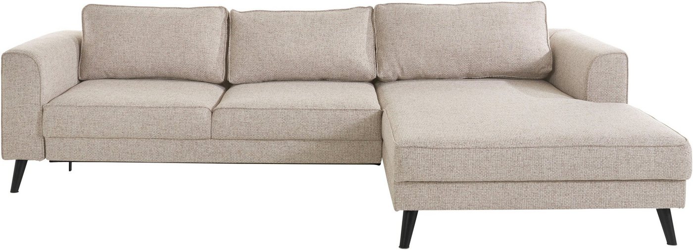 INOSIGN Ecksofa Lumber Jack, elegant und bequem, Breite 280, hoher Fuß, L-Form, in moderner Optik von INOSIGN