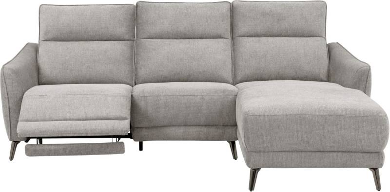 INOSIGN Ecksofa TAYLER 3-Sitzer, L-Form (Breite 239cm), elektr. Relaxfunktion, USB A/C, und Recamiere, Liegefunktion durch Recliner, Federkernpolsterung von INOSIGN