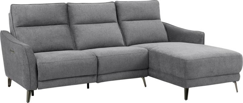 INOSIGN Ecksofa TAYLER 3-Sitzer, L-Form (Breite 239cm), elektr. Relaxfunktion, USB A/C, und Recamiere, Liegefunktion durch Recliner, Federkernpolsterung von INOSIGN