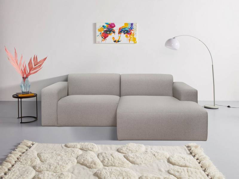 INOSIGN Ecksofa Koa,228cm, L-Form, Modulsofa, Webstoff, Cord, Designsofa, weicher Lounge-Sitzkomfort, Welleunterfederung, bodentief von INOSIGN