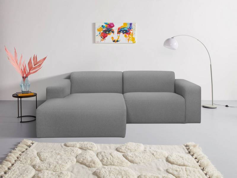 INOSIGN Ecksofa Koa,228cm, L-Form, Modulsofa, Webstoff, Cord, Designsofa, weicher Lounge-Sitzkomfort, Welleunterfederung, bodentief von INOSIGN