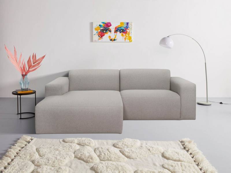 INOSIGN Ecksofa Koa,228cm, L-Form, Modulsofa, Webstoff, Cord, Designsofa, weicher Lounge-Sitzkomfort, Welleunterfederung, bodentief von INOSIGN