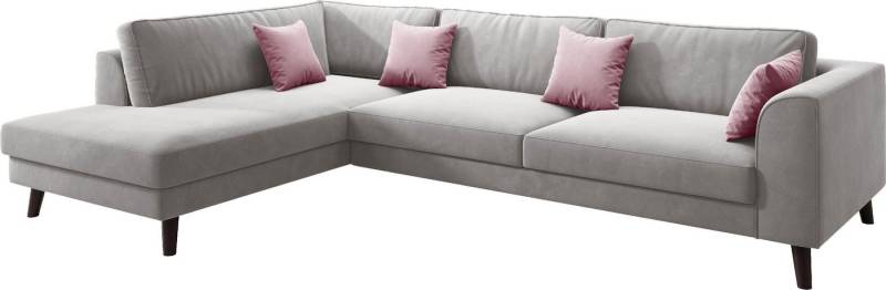 INOSIGN Ecksofa Laurentia, L-Form, mit 4 Zierkissen, Ottomane links oder rechts bestellbar von INOSIGN