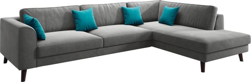 INOSIGN Ecksofa Laurentia, L-Form, mit 4 Zierkissen, Ottomane links oder rechts bestellbar von INOSIGN