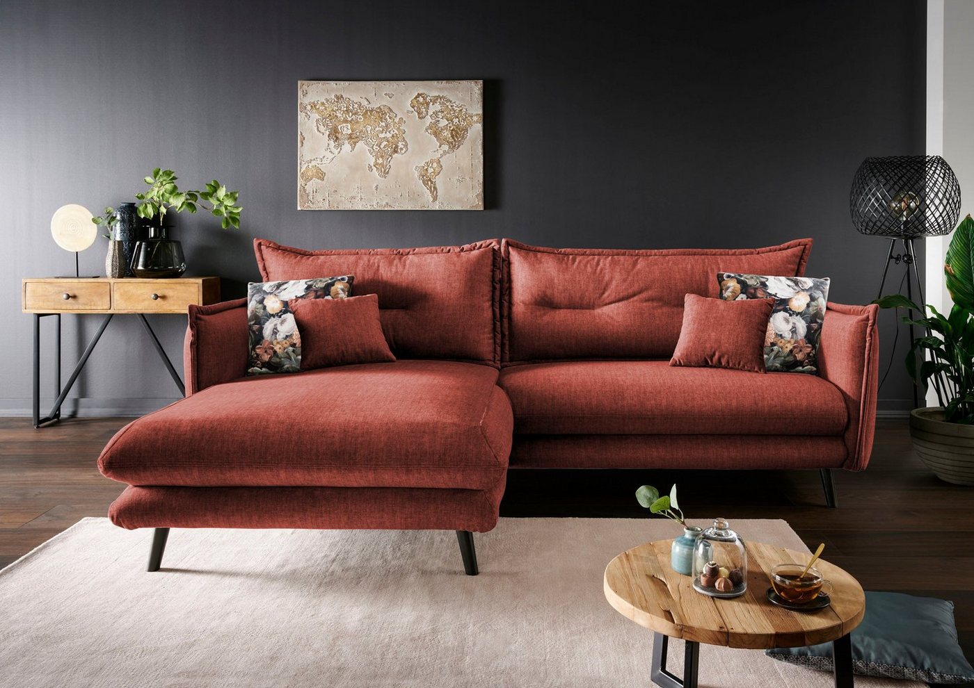 INOSIGN Ecksofa Lazio, zwei verschiedene Fußfarben wählbar INOSIGN Ecksofa Lazio, zwei verschiedene Fußfarben wählbar von INOSIGN
