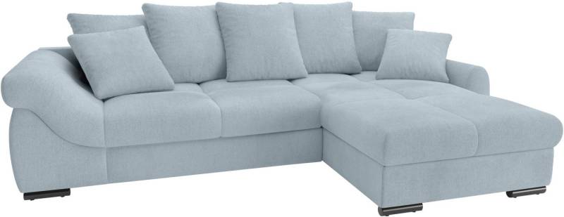 Mr. Couch Ecksofa Livorno L-Form, inkl. Hochschläfer-Bettauszug, XL-Bettkasten weiß beschichtet von Mr. Couch