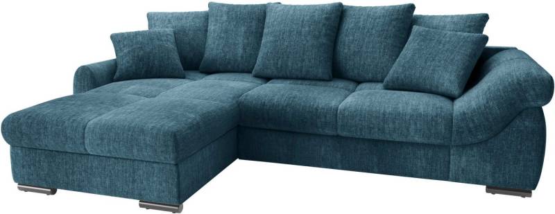 Mr. Couch Ecksofa Livorno L-Form, inkl. Hochschläfer-Bettauszug, XL-Bettkasten weiß beschichtet von Mr. Couch