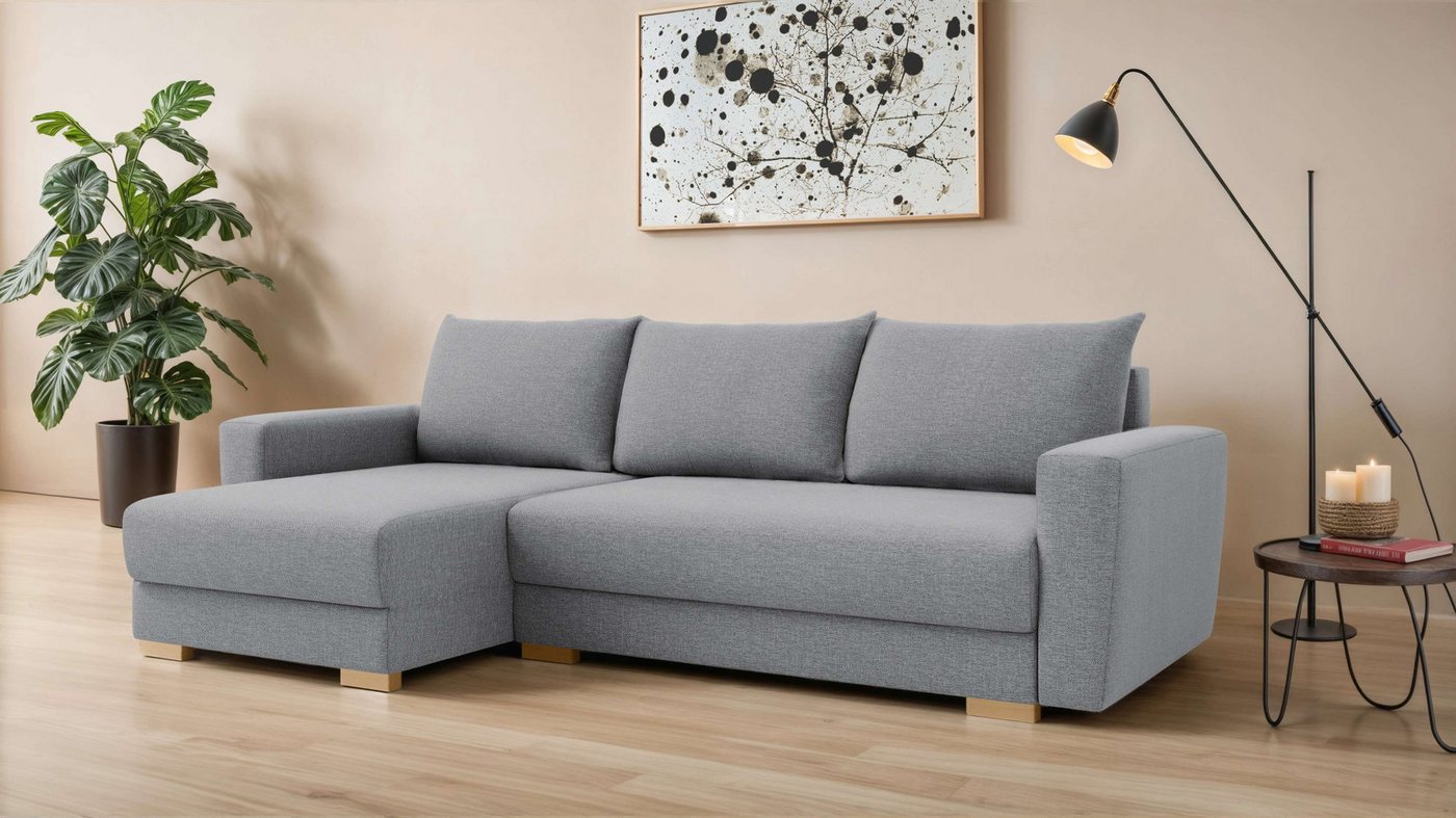 INOSIGN Ecksofa MAGHERA universell Schlafsofa mit Bettkasten, Maße B/T/H: 255/142/84cm, L-Form mit Recamiere rechts oder links montierbar, hoher Sitzkomfort INOSIGN Ecksofa MAGHERA universell Schlafsofa mit Bettkasten, Maße B/T/H: 255/142/84cm, L-Form mit Recamiere rechts oder links montierbar, hoher Sitzkomfort von INOSIGN