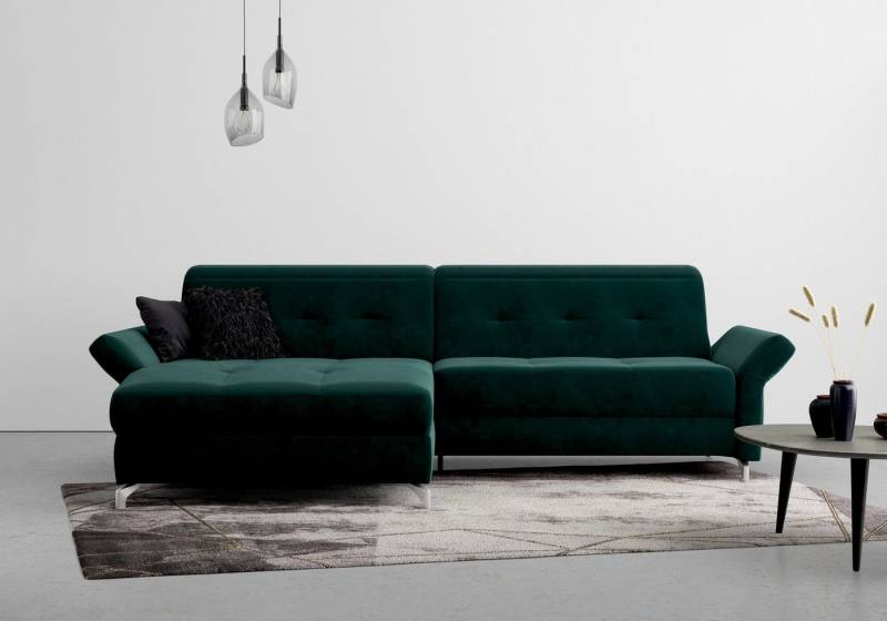 INOSIGN Ecksofa Maredo L-Form, Federkern, wahlweise auch mit Kopfteil- und Armlehnverstellung von INOSIGN