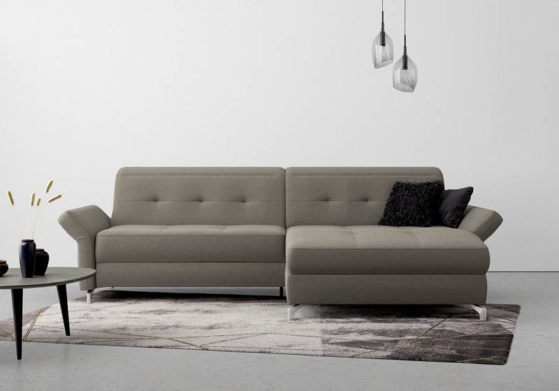 INOSIGN Ecksofa Maredo L-Form, Federkern, wahlweise auch mit Kopfteil- und Armlehnverstellung von INOSIGN