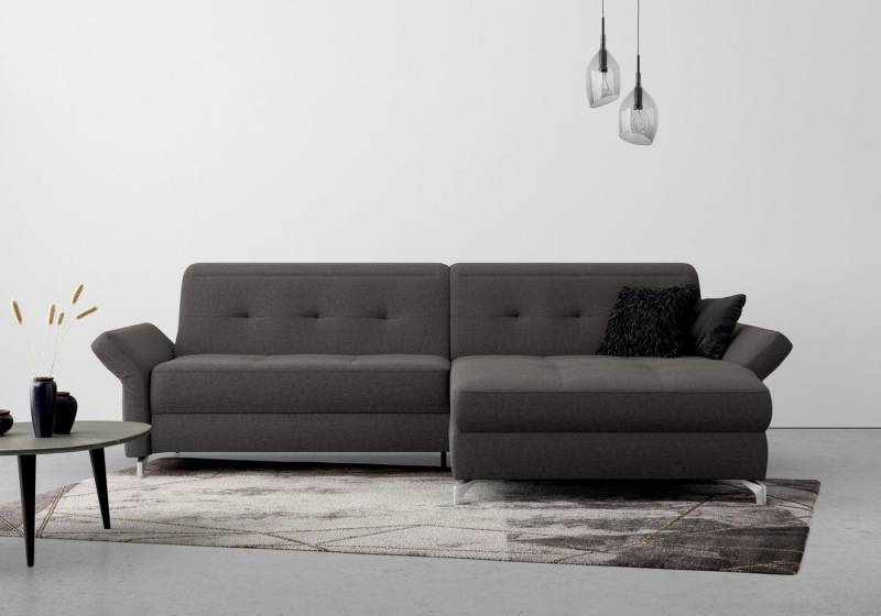 INOSIGN Ecksofa Maredo L-Form, Federkern, wahlweise auch mit Kopfteil- und Armlehnverstellung von INOSIGN