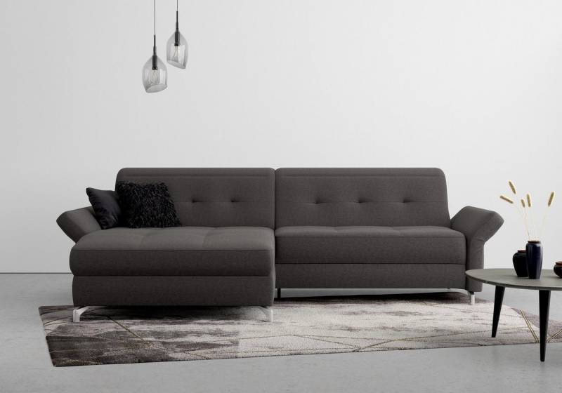 INOSIGN Ecksofa Maredo L-Form, Federkern, wahlweise auch mit Kopfteil- und Armlehnverstellung von INOSIGN