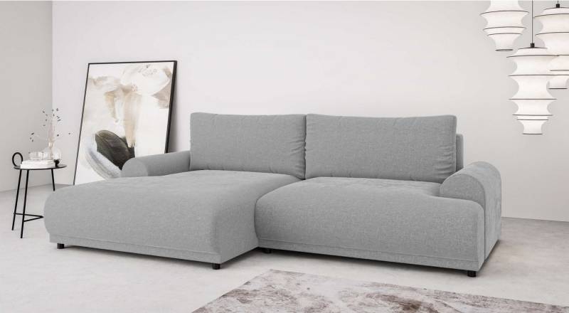 INOSIGN Ecksofa Marsby, mit Bettfunktion und Bettkasten, Maße: B/H/T 242/65/145 cm, L-Form mit Wellenunterfederung, Recamiere links oder rechts bestellbar INOSIGN Ecksofa Marsby, mit Bettfunktion und Bettkasten, Maße: B/H/T 242/65/145 cm, L-Form mit Wellenunterfederung, Recamiere links oder rechts bestellbar von INOSIGN
