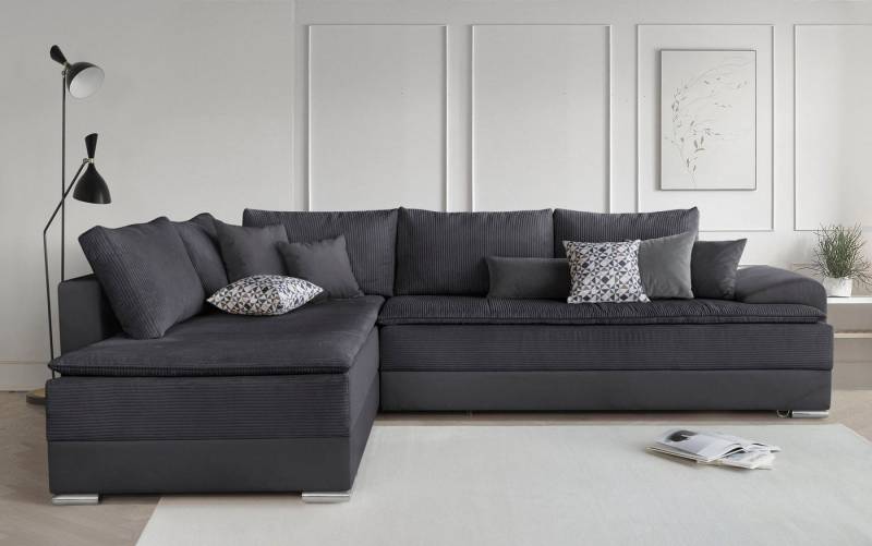 INOSIGN Ecksofa Night & Day L-Form mit Dauer-Schlaffunktion mit Armlehne, mit Boxspring-Bettfunktion 180x200 cm und Bettkasten, Dauerschläfer! von INOSIGN