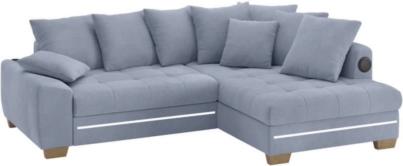 Mr. Couch Ecksofa Nikita II, L-Form, RGB-LED, Bluetooth-Soundsystem, wahlweise mit Bett, Bettkasten von Mr. Couch