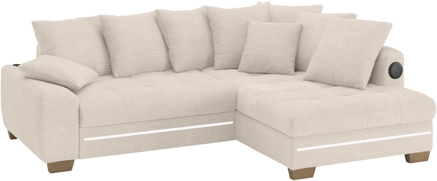 Mr. Couch Ecksofa Nikita II, L-Form, RGB-LED, Bluetooth-Soundsystem, wahlweise mit Bett, Bettkasten Mr. Couch Ecksofa Nikita II, L-Form, RGB-LED, Bluetooth-Soundsystem, wahlweise mit Bett, Bettkasten von Mr. Couch