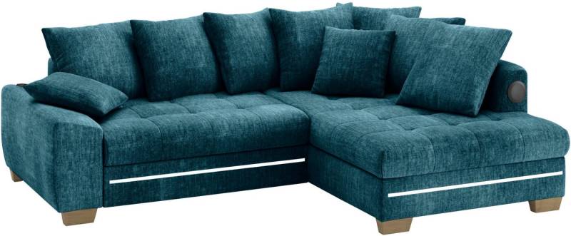 Mr. Couch Ecksofa Nikita II, L-Form, RGB-LED, Bluetooth-Soundsystem, wahlweise mit Bett, Bettkasten von Mr. Couch