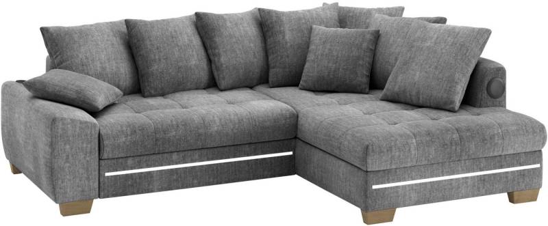 Mr. Couch Ecksofa Nikita II, L-Form, RGB-LED, Bluetooth-Soundsystem, wahlweise mit Bett, Bettkasten von Mr. Couch