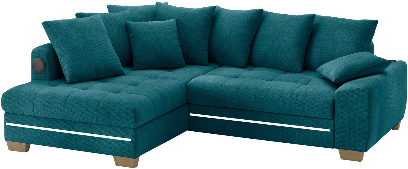 Mr. Couch Ecksofa Nikita II, L-Form, RGB-LED, Bluetooth-Soundsystem, wahlweise mit Bett, Bettkasten Mr. Couch Ecksofa Nikita II, L-Form, RGB-LED, Bluetooth-Soundsystem, wahlweise mit Bett, Bettkasten von Mr. Couch