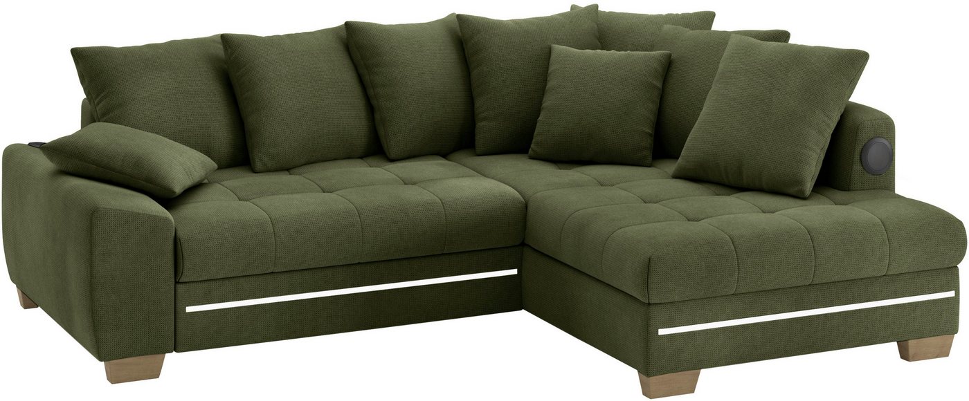 Mr. Couch Ecksofa Nikita II, L-Form, RGB-LED, Bluetooth-Soundsystem, wahlweise mit Bett, Bettkasten Mr. Couch Ecksofa Nikita II, L-Form, RGB-LED, Bluetooth-Soundsystem, wahlweise mit Bett, Bettkasten von Mr. Couch