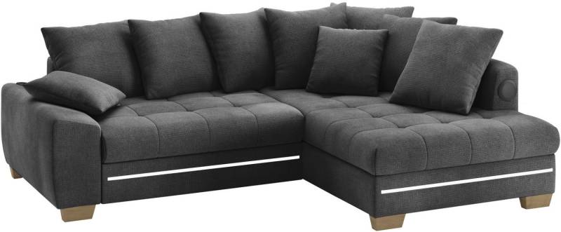 Mr. Couch Ecksofa Nikita II, L-Form, RGB-LED, Bluetooth-Soundsystem, wahlweise mit Bett, Bettkasten von Mr. Couch