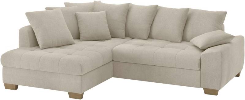 Mr. Couch Ecksofa Nikita II, L-Form, Wahlweise mit Bettfunktion, Bettkasten & RGB-LED-Beleuchtung von Mr. Couch