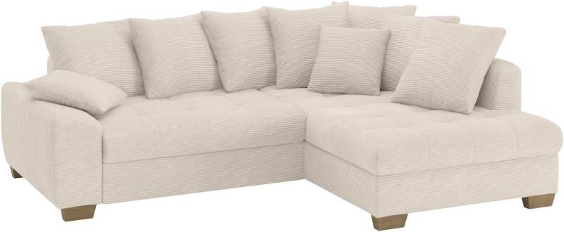 Mr. Couch Ecksofa Nikita II, L-Form, Wahlweise mit Bettfunktion, Bettkasten & RGB-LED-Beleuchtung von Mr. Couch