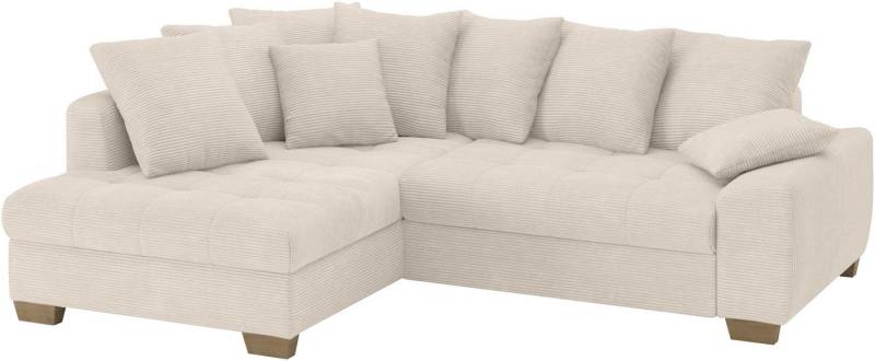 Mr. Couch Ecksofa Nikita II, L-Form, Wahlweise mit Bettfunktion, Bettkasten & RGB-LED-Beleuchtung von Mr. Couch