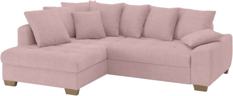 Mr. Couch Ecksofa Nikita II, L-Form, Wahlweise mit Bettfunktion, Bettkasten & RGB-LED-Beleuchtung von Mr. Couch