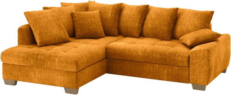 Mr. Couch Ecksofa Nikita II, L-Form, Wahlweise mit Bettfunktion, Bettkasten & RGB-LED-Beleuchtung von Mr. Couch