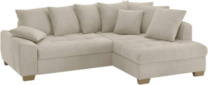 Mr. Couch Ecksofa Nikita II, L-Form, Wahlweise mit Bettfunktion, Bettkasten & RGB-LED-Beleuchtung von Mr. Couch