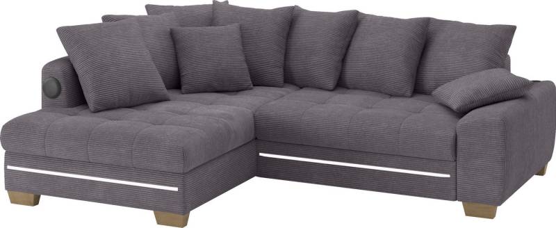 Mr. Couch Ecksofa Nikita II, L-Form, mit Kaltschaum, RGB-LED, Soundsystem, wahlweise mit Bett, Bettkasten Mr. Couch Ecksofa Nikita II, L-Form, mit Kaltschaum, RGB-LED, Soundsystem, wahlweise mit Bett, Bettkasten von Mr. Couch