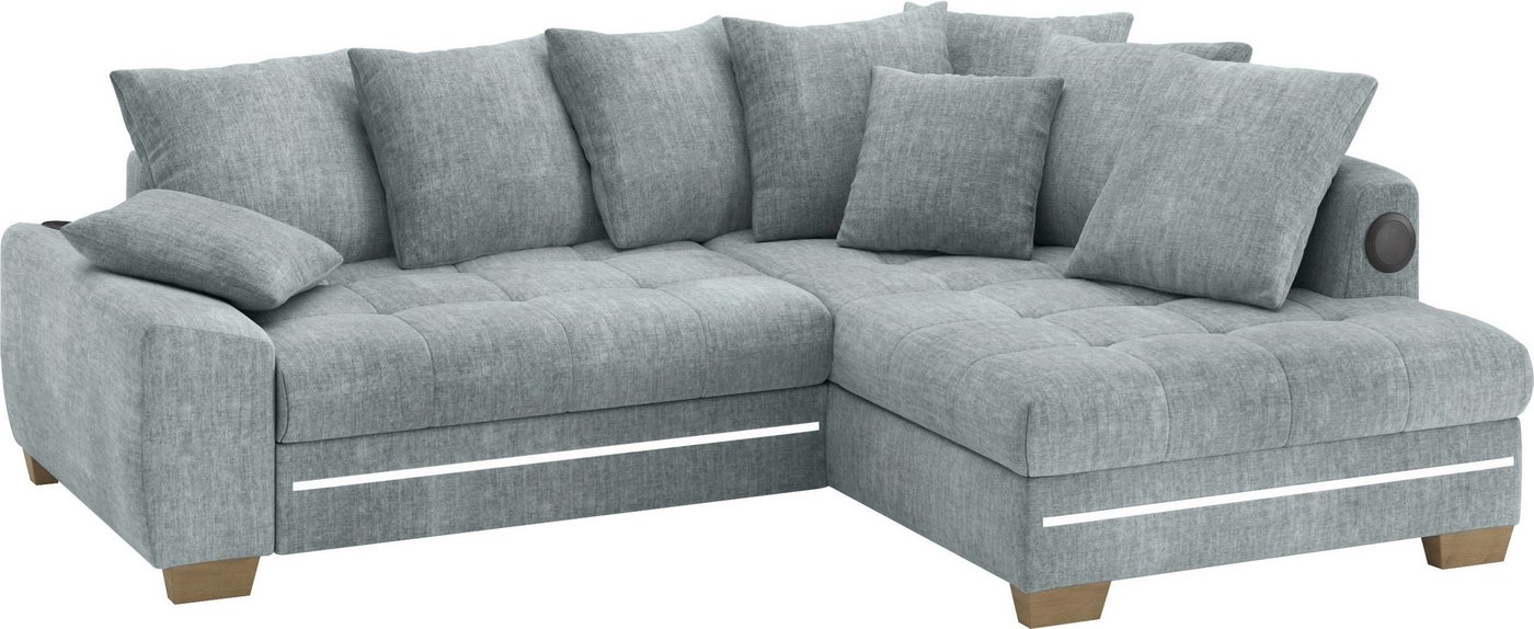 Mr. Couch Ecksofa Nikita II, L-Form, mit Kaltschaum, RGB-LED, Soundsystem, wahlweise mit Bett, Bettkasten Mr. Couch Ecksofa Nikita II, L-Form, mit Kaltschaum, RGB-LED, Soundsystem, wahlweise mit Bett, Bettkasten von Mr. Couch
