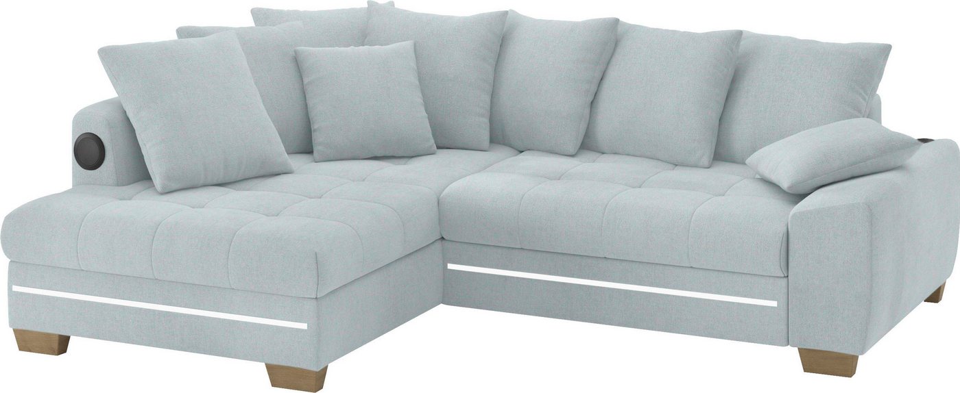 Mr. Couch Ecksofa Nikita II, L-Form, mit Kaltschaum, RGB-LED, Soundsystem, wahlweise mit Bett, Bettkasten Mr. Couch Ecksofa Nikita II, L-Form, mit Kaltschaum, RGB-LED, Soundsystem, wahlweise mit Bett, Bettkasten von Mr. Couch