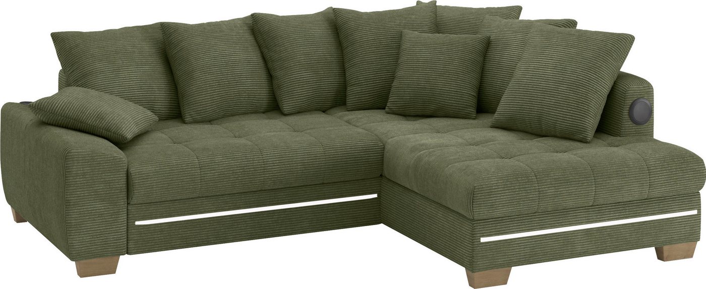 Mr. Couch Ecksofa Nikita II, L-Form, mit Kaltschaum, RGB-LED, Soundsystem, wahlweise mit Bett, Bettkasten Mr. Couch Ecksofa Nikita II, L-Form, mit Kaltschaum, RGB-LED, Soundsystem, wahlweise mit Bett, Bettkasten von Mr. Couch