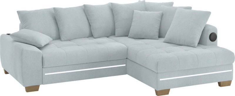 Mr. Couch Ecksofa Nikita II, L-Form, mit Kaltschaum, RGB-LED, Soundsystem, wahlweise mit Bett, Bettkasten von Mr. Couch