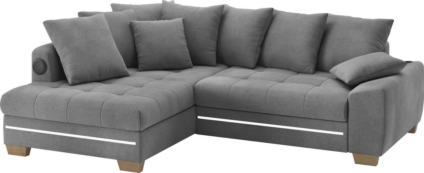 Mr. Couch Ecksofa Nikita II, L-Form, mit Kaltschaum, RGB-LED, Soundsystem, wahlweise mit Bett, Bettkasten Mr. Couch Ecksofa Nikita II, L-Form, mit Kaltschaum, RGB-LED, Soundsystem, wahlweise mit Bett, Bettkasten von Mr. Couch