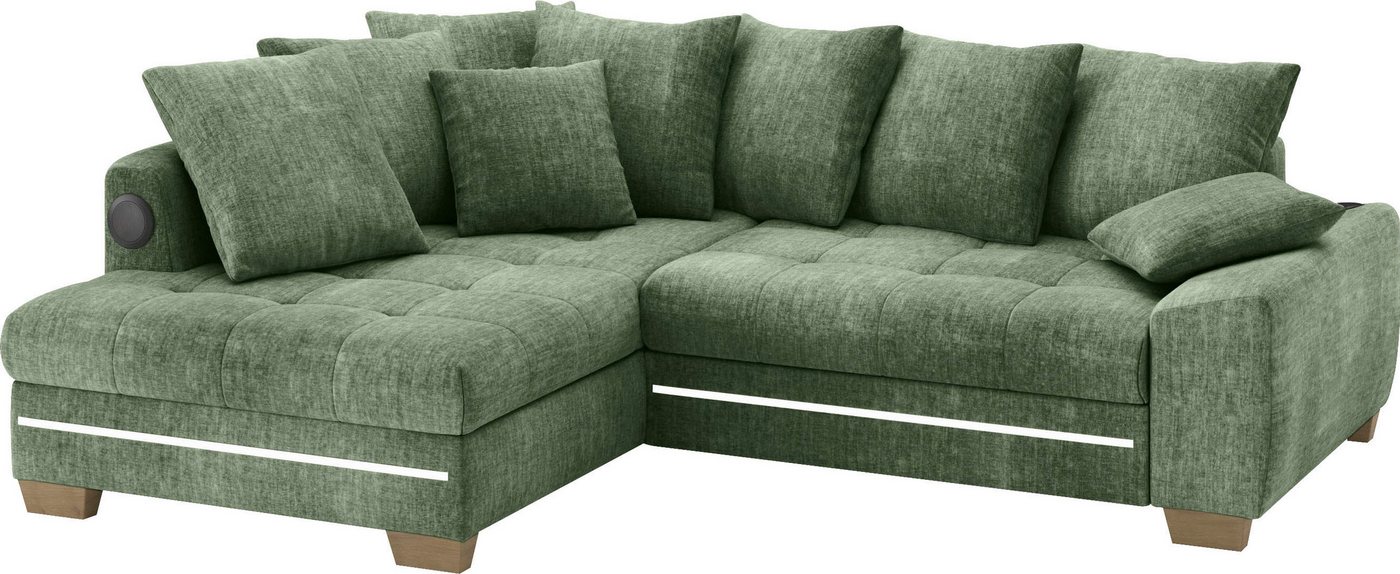 Mr. Couch Ecksofa Nikita II, L-Form, mit Kaltschaum, RGB-LED, Soundsystem, wahlweise mit Bett, Bettkasten Mr. Couch Ecksofa Nikita II, L-Form, mit Kaltschaum, RGB-LED, Soundsystem, wahlweise mit Bett, Bettkasten von Mr. Couch