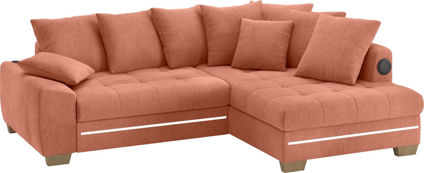 Mr. Couch Ecksofa Nikita II, L-Form, mit Kaltschaum, RGB-LED, Soundsystem, wahlweise mit Bett, Bettkasten Mr. Couch Ecksofa Nikita II, L-Form, mit Kaltschaum, RGB-LED, Soundsystem, wahlweise mit Bett, Bettkasten von Mr. Couch