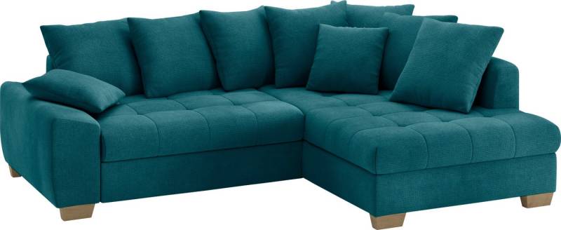 Mr. Couch Ecksofa Nikita II, L-Form, bis 140kg pro Sitzplatz belastbar, mit Kaltschaumpolsterung, wahlweise mit Bett und Bettkasten von Mr. Couch