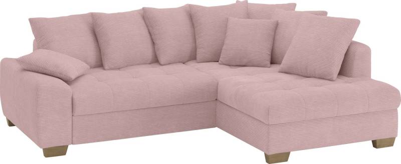 Mr. Couch Ecksofa Nikita II, L-Form, bis 140kg pro Sitzplatz belastbar, mit Kaltschaumpolsterung, wahlweise mit Bett und Bettkasten von Mr. Couch
