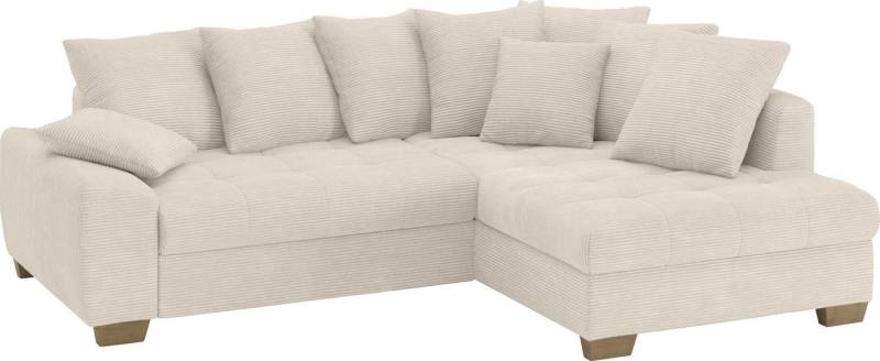 Mr. Couch Ecksofa Nikita II, L-Form, bis 140kg pro Sitzplatz belastbar, mit Kaltschaumpolsterung, wahlweise mit Bett und Bettkasten von Mr. Couch