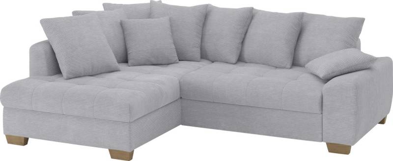 Mr. Couch Ecksofa Nikita II, L-Form, bis 140kg pro Sitzplatz belastbar, mit Kaltschaumpolsterung, wahlweise mit Bett und Bettkasten von Mr. Couch