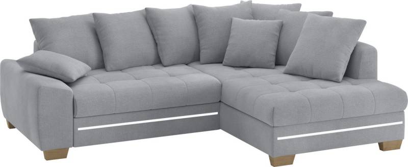 Mr. Couch Ecksofa Nikita II, L-Form, mit RGB-LED Beleuchtung, wahlweise mit Bett, Bettkasten, Kaltschaum von Mr. Couch