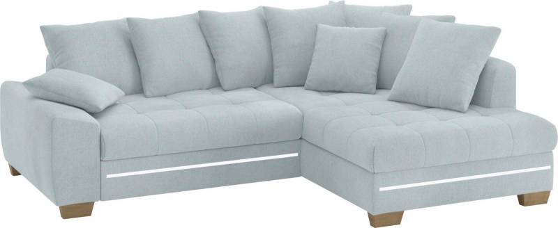 Mr. Couch Ecksofa Nikita II, L-Form, mit RGB-LED Beleuchtung, wahlweise mit Bett, Bettkasten, Kaltschaum von Mr. Couch