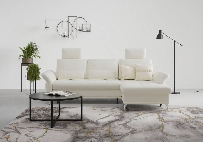 INOSIGN Ecksofa Palm Beach L-Form, Federkern, mit Sitztiefenverstellung, wahlweise mit Bettfunktion von INOSIGN