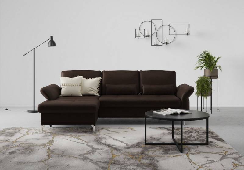 INOSIGN Ecksofa Palm Beach L-Form, Federkern, mit Sitztiefenverstellung, wahlweise mit Bettfunktion von INOSIGN