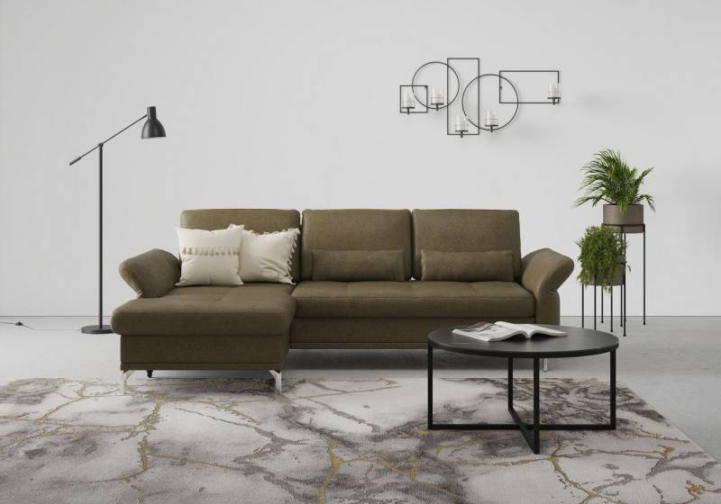 INOSIGN Ecksofa Palm Beach L-Form, Federkern, mit Sitztiefenverstellung, wahlweise mit Bettfunktion von INOSIGN