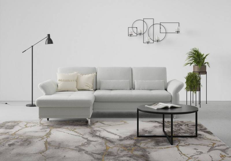 INOSIGN Ecksofa Palm Beach L-Form, Federkern, mit Sitztiefenverstellung, wahlweise mit Bettfunktion von INOSIGN