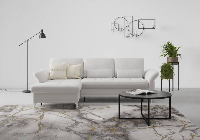 INOSIGN Ecksofa Palm Beach L-Form, Federkern, mit Sitztiefenverstellung, wahlweise mit Bettfunktion von INOSIGN